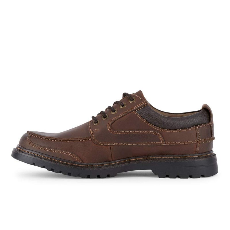 DOCKERS Mens Overton Leather Rugged Casual Oxford Shoe with Stain Defender - Wide Widths Available Red/Brown - Image 5